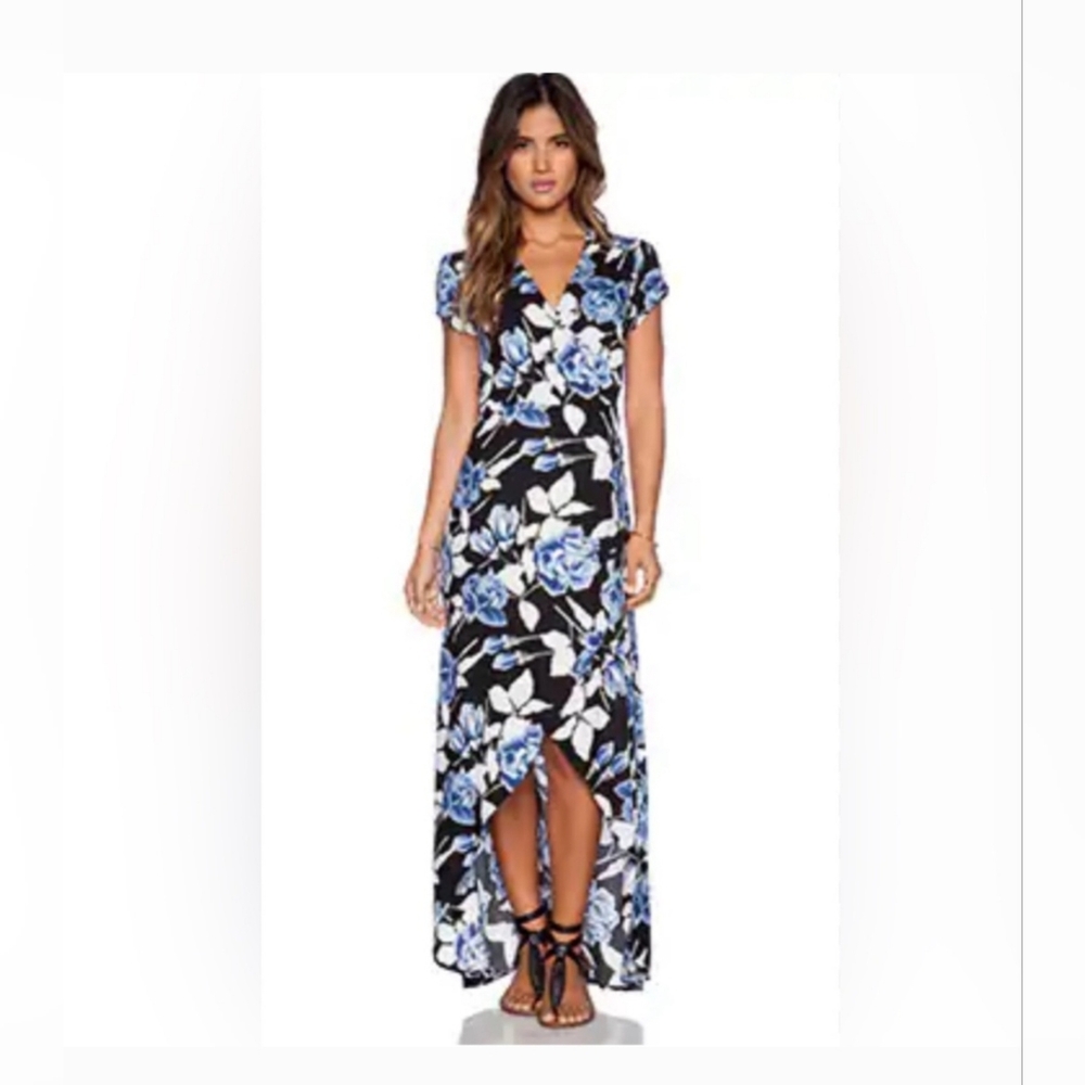 Faithful The Brand True Wrap High- Low Maxi Dress. Size Small